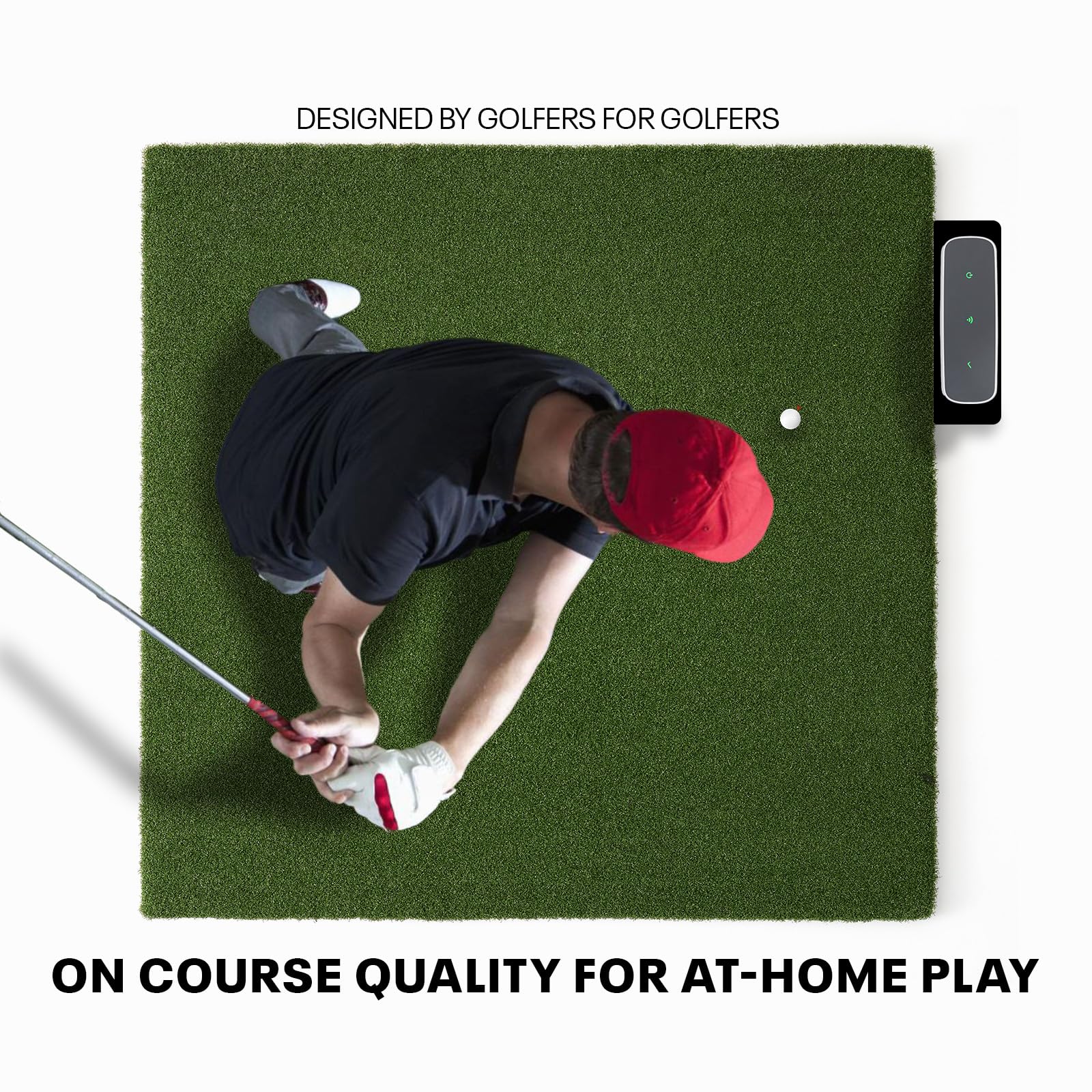 SKY TRAK スカイトラック スタンスマット　ゴルフ練習マット　芝生 Amazon.com : SkyTrak Golf Hitting Mat - 5' x 5' | Premium Feel